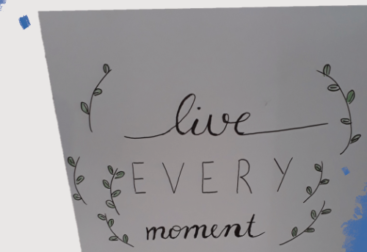 Handlettering - live every moment
